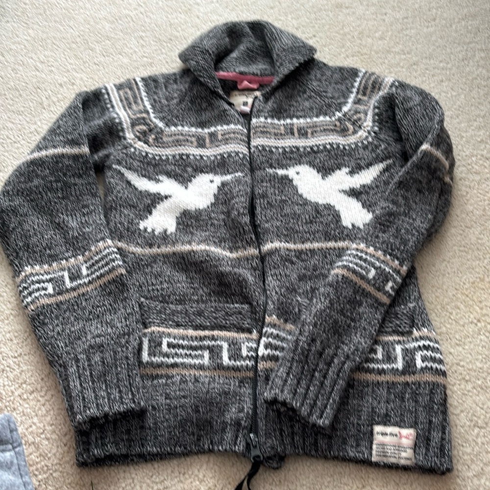 Zipper front sweater